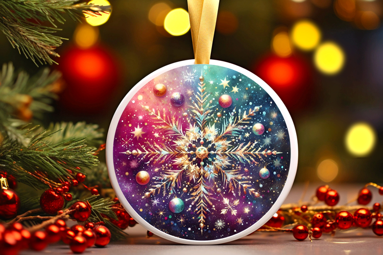 Round Christmass Ornament PNG