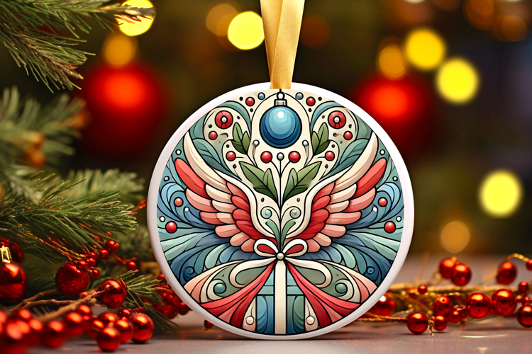 Round Christmass Ornament PNG