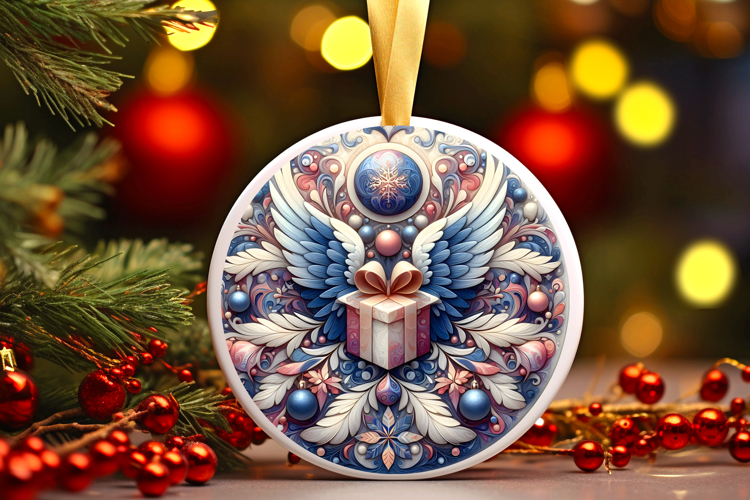 Round Christmass Ornament PNG
