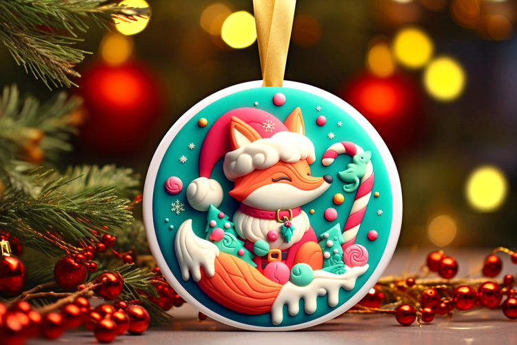 Round Christmass Ornament PNG