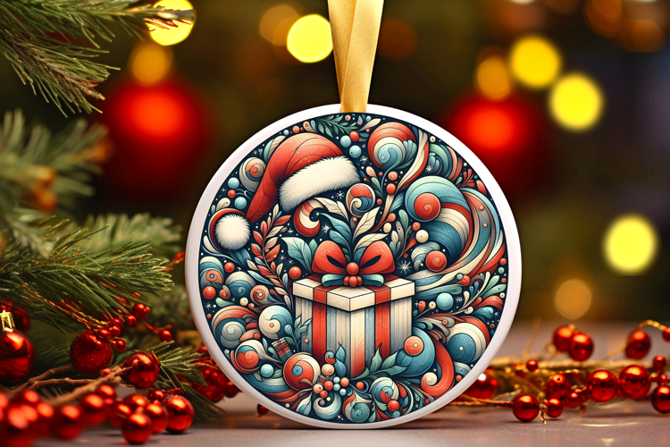 Round Christmass Ornament PNG