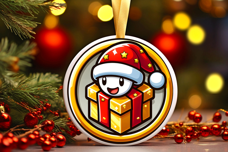 Round Christmass Ornament PNG