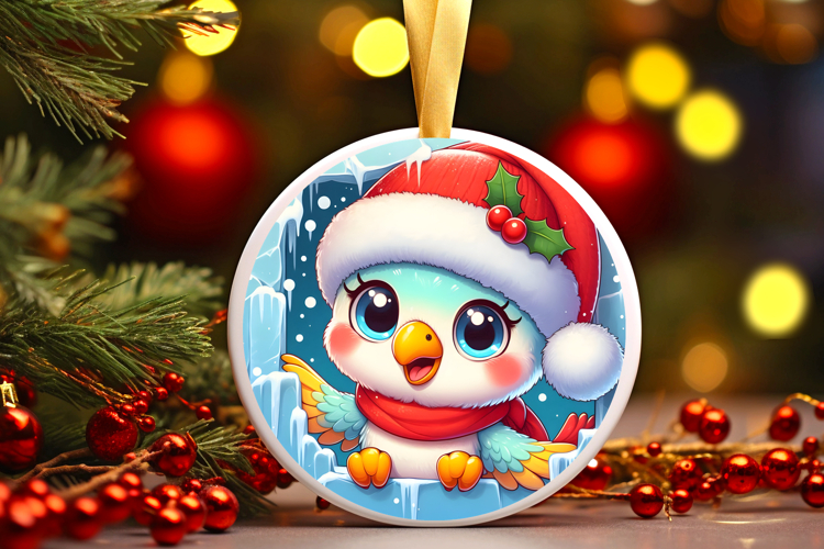 Round Christmass Ornament PNG