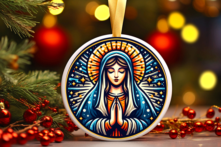 Round Christmass Ornament PNG
