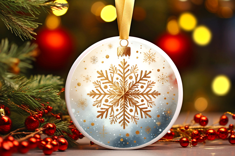 Round Christmass Ornament PNG