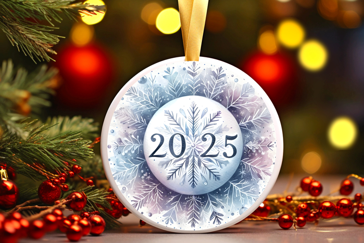 Round Christmass Ornament PNG