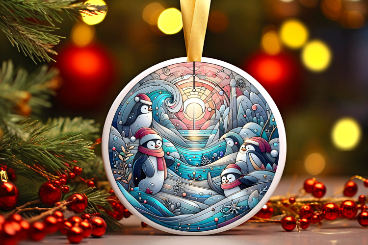 Round Christmass Ornament PNG