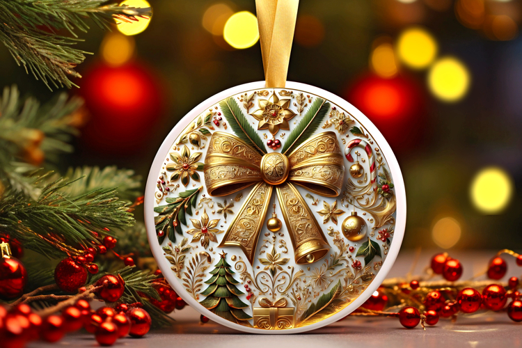 Round Christmass Ornament PNG