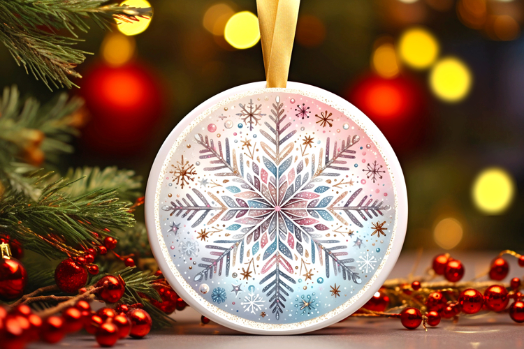 Round Christmass Ornament PNG