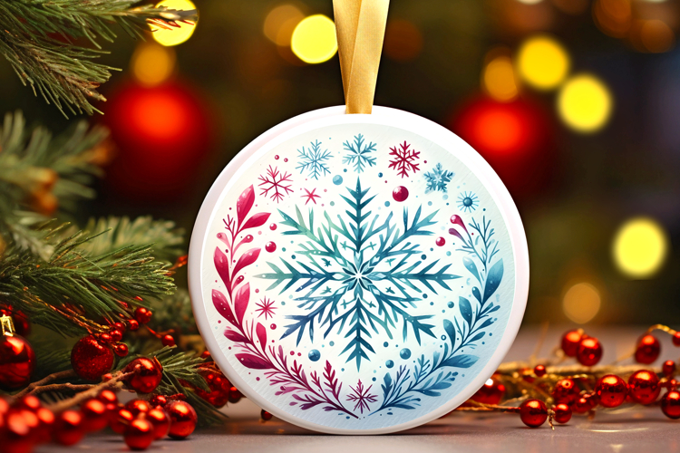 Round Christmass Ornament PNG