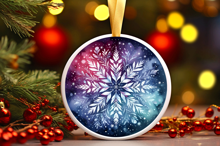 Round Christmass Ornament PNG