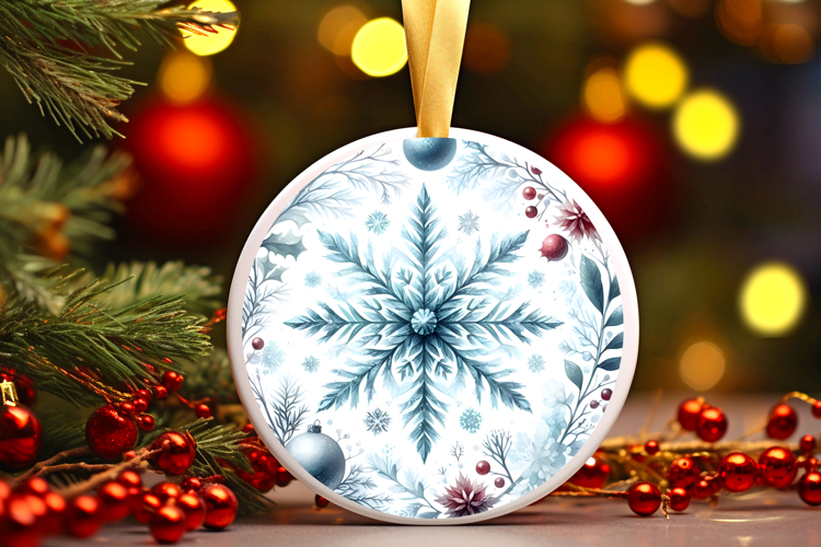Round Christmass Ornament PNG