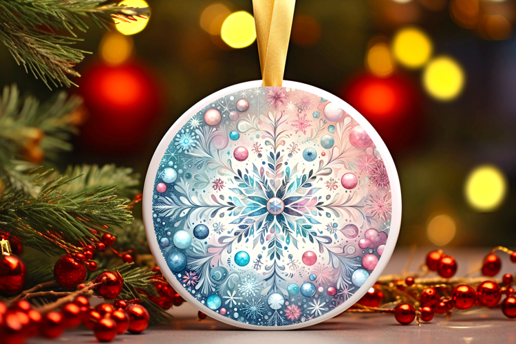 Round Christmass Ornament PNG