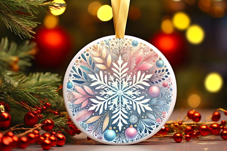 Round Christmass Ornament PNG