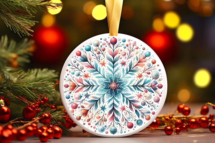 Round Christmass Ornament PNG