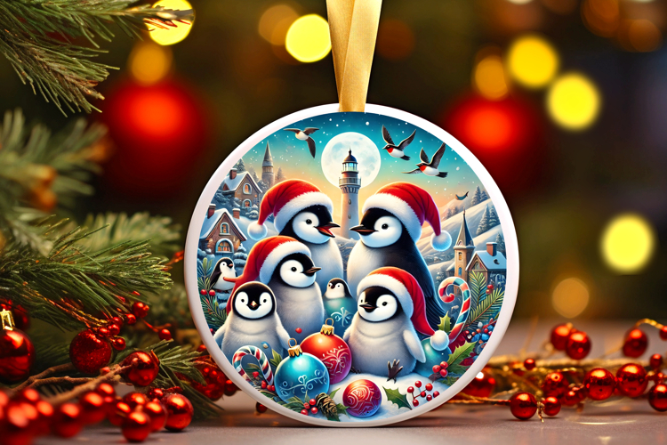 Round Christmass Ornament PNG
