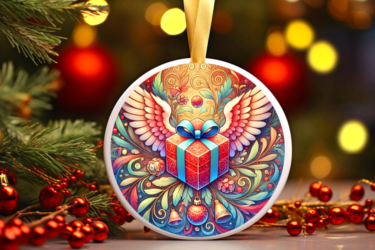 Round Christmass Ornament PNG
