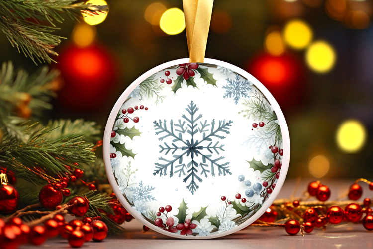 Round Christmass Ornament PNG