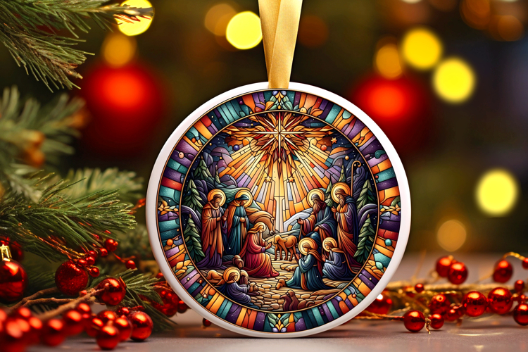 Round Christmass Ornament PNG