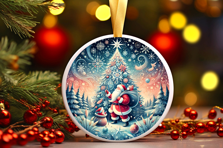 Round Christmass Ornament PNG