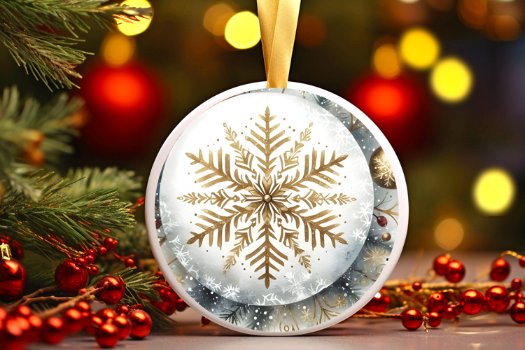 Round Christmass Ornament PNG