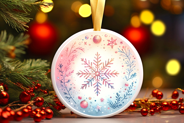 Round Christmass Ornament PNG
