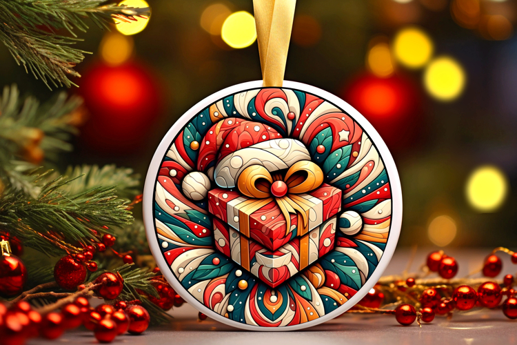 Round Christmass Ornament PNG