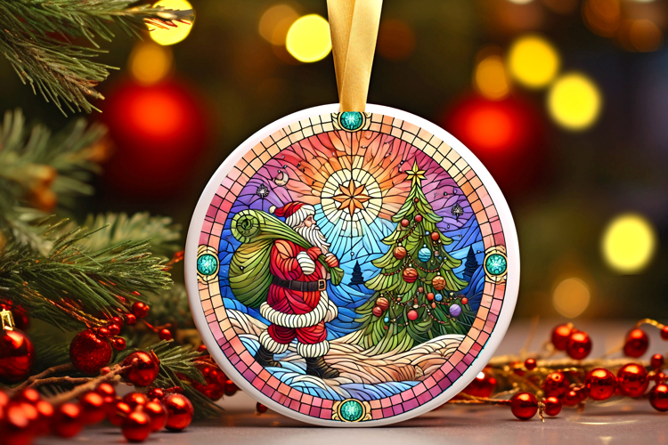 Round Christmass Ornament PNG