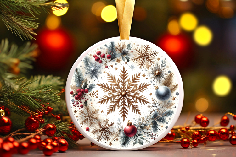 Round Christmass Ornament PNG