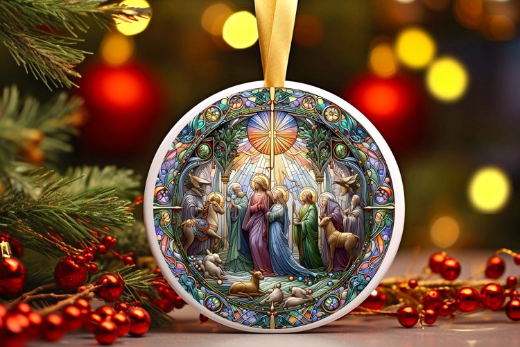 Round Christmass Ornament PNG