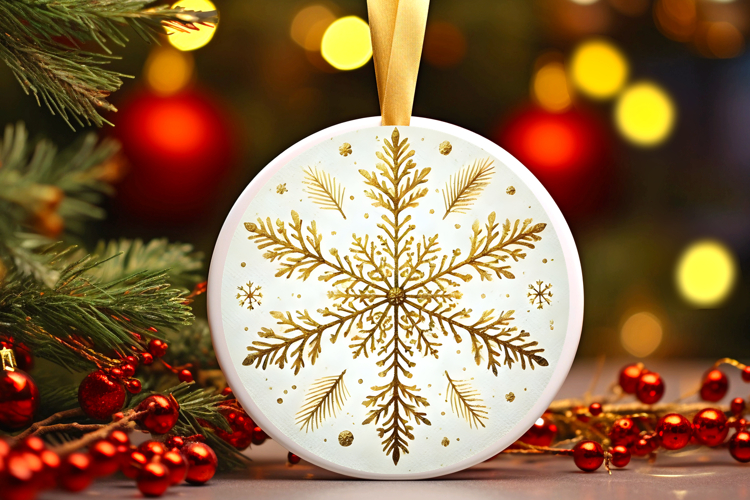 Round Christmass Ornament PNG
