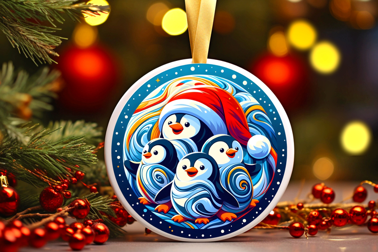 Round Christmass Ornament PNG