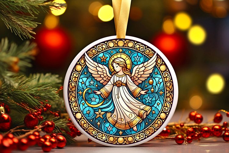 Round Christmass Ornament PNG