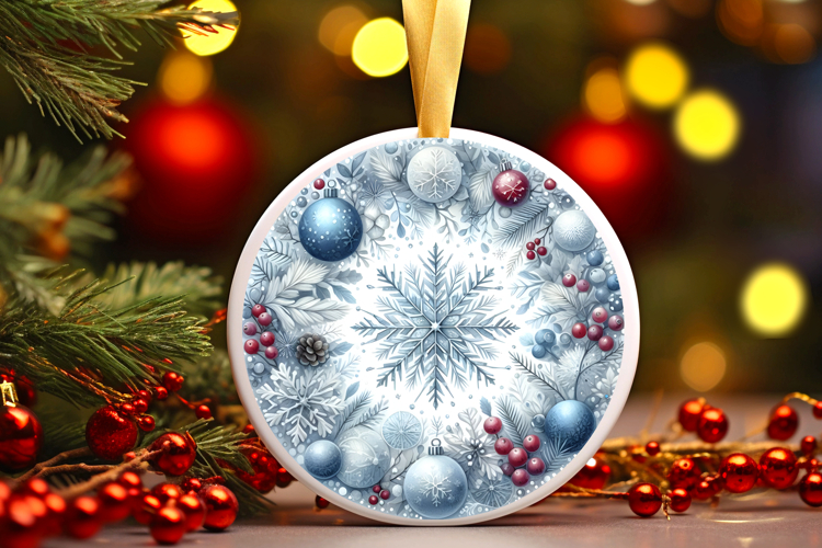 Round Christmass Ornament PNG