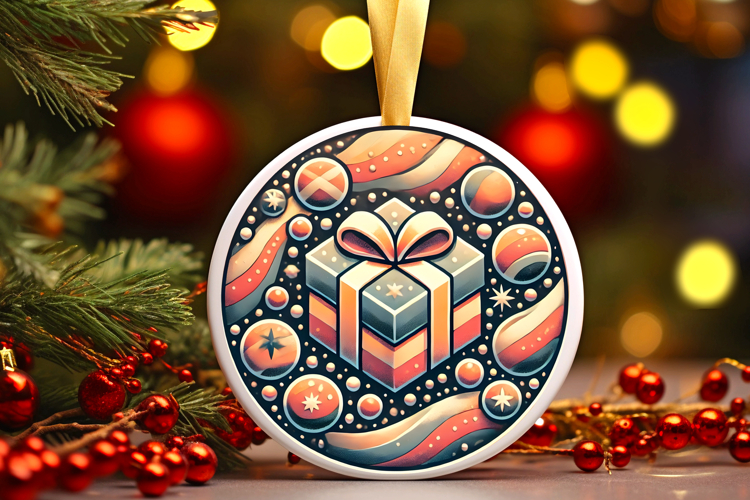 Round Christmass Ornament PNG