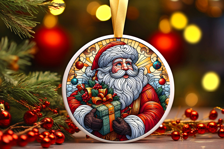 Round Christmass Ornament PNG