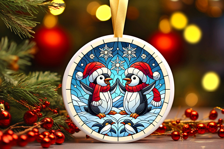 Round Christmass Ornament PNG