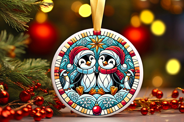 Round Christmass Ornament PNG