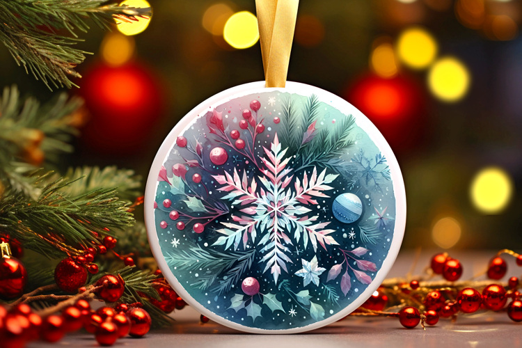 Round Christmass Ornament PNG