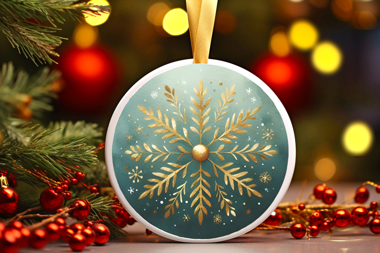 Round Christmass Ornament PNG