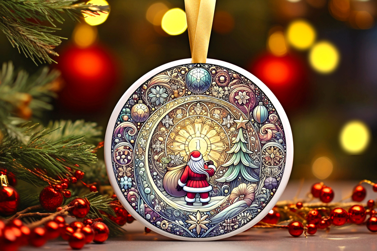 Round Christmass Ornament PNG