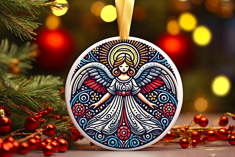 Round Christmass Ornament PNG
