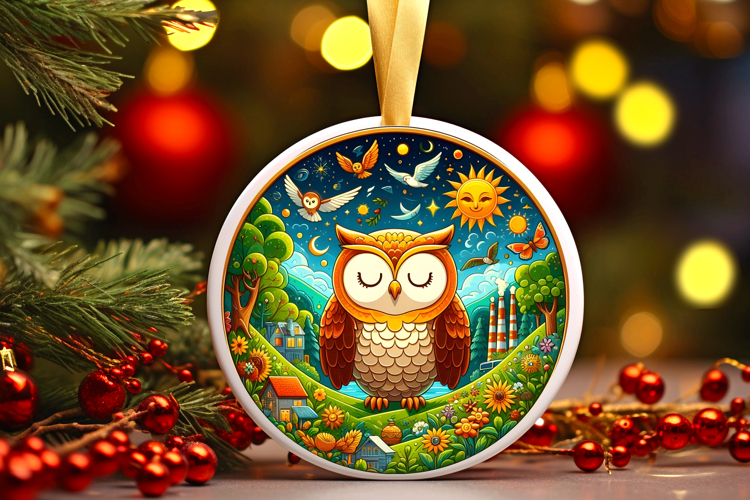 Round Christmass Ornament PNG