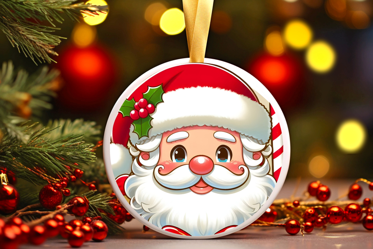 Round Christmass Ornament PNG