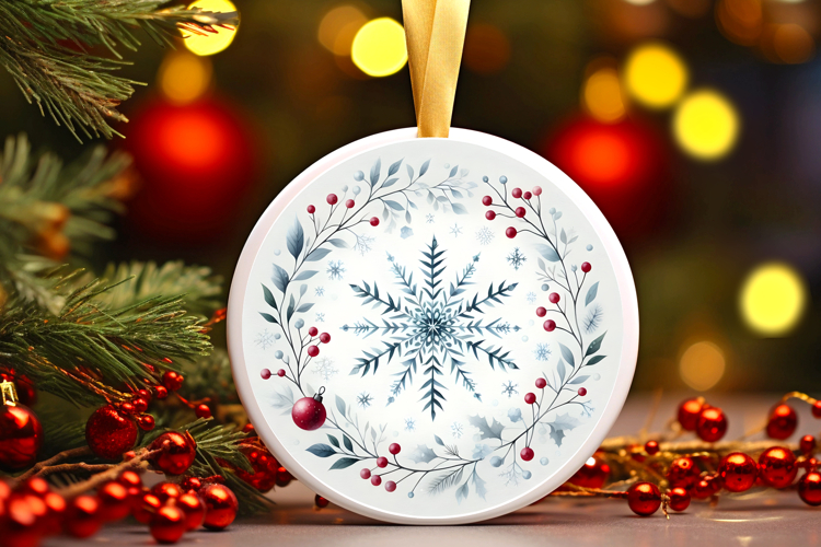 Round Christmass Ornament PNG