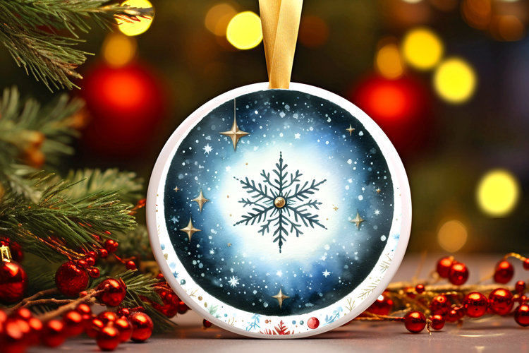 Round Christmass Ornament PNG