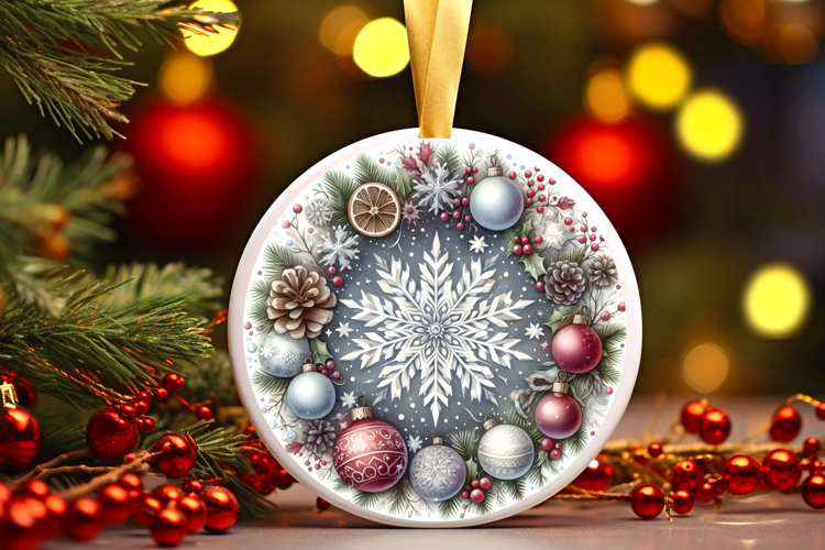 Round Christmass Ornament PNG