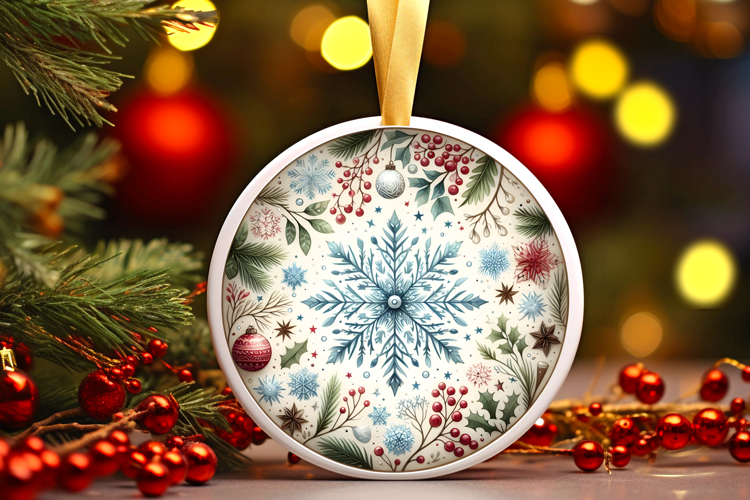 Round Christmass Ornament PNG