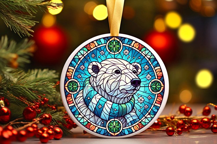 Round Christmas Ornament Sublimation|Clipart