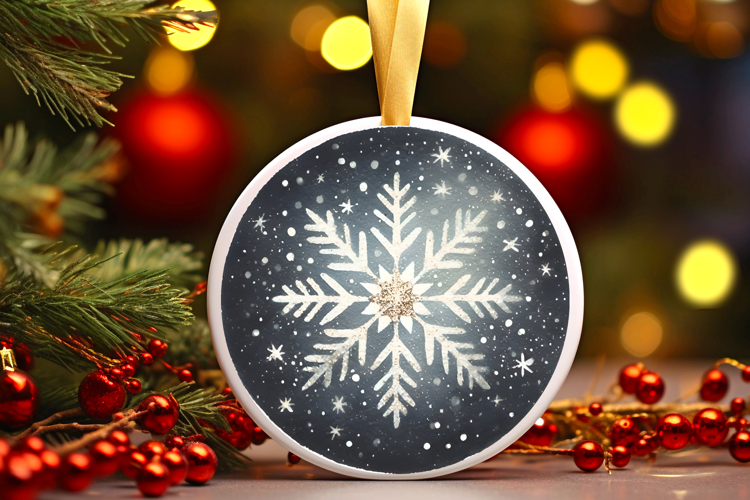 Round Christmass Ornament PNG